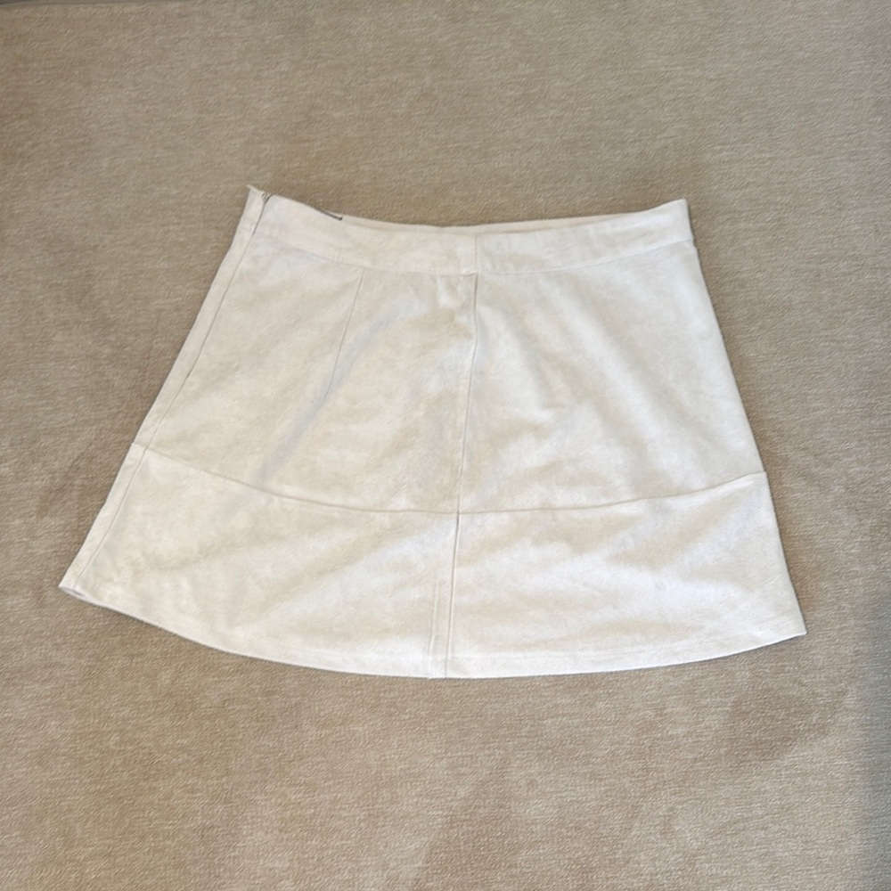 Lulu's White A-Line Mini Skirt